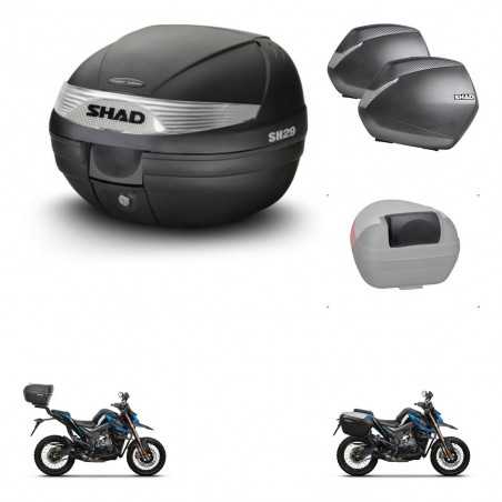 SHAD Side cases + rear trunk + passenger backrest + 3p hardware + mounting hardware SH29 SH 29 SH36 SH 36 KIT-245980