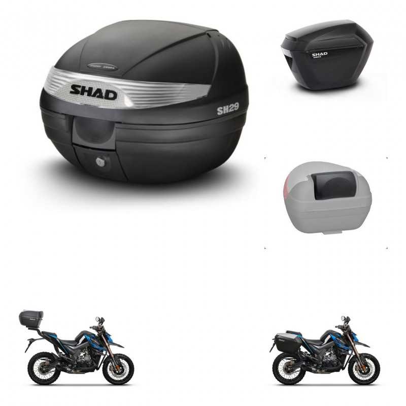 SHAD Maletas laterales + baul trasero respaldo de pasajero herraje 3p montaje SH29 SH 29 SH23 KIT-245981
