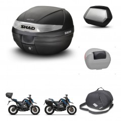 SHAD Maletas laterales + baul trasero accesorios herraje 3p montaje SH29 SH 29 SC SH35 PREMIUM KIT-245985