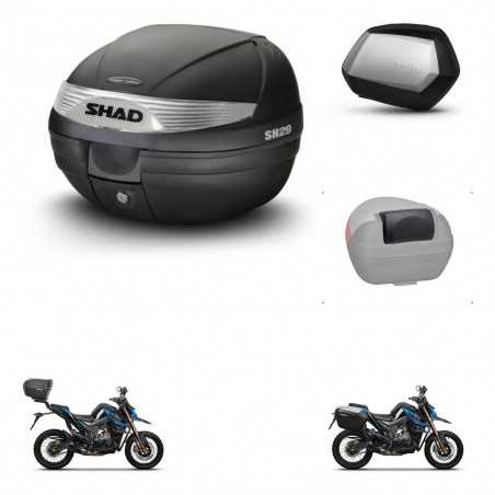 SHAD Maletas laterales + baul trasero respaldo de pasajero herraje 3p montaje SH29 SH 29 SC SH35 PREMIUM KIT-245986