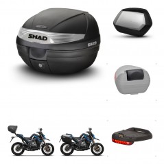 SHAD Maletas laterales + baul trasero accesorios herraje 3p montaje SH29 SH 29 SC SH35 PREMIUM KIT-245995