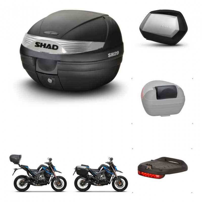SHAD Maletas laterales + baul trasero accesorios herraje 3p montaje SH29 SH 29 SC SH35 PREMIUM KIT-245995