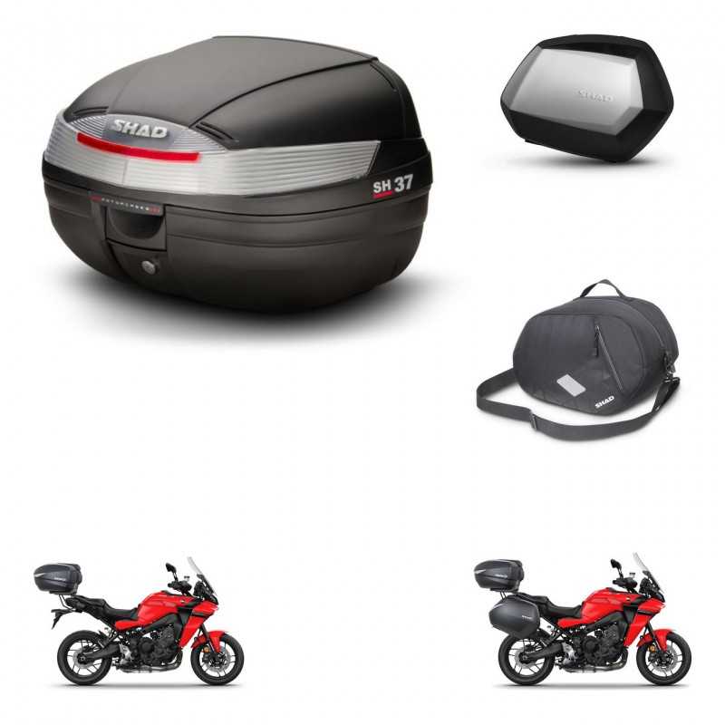 SHAD Maletas laterales + baul trasero bolsa interna herraje 3p montaje SH37 SH 37 SC SH35 PREMIUM KIT-246183
