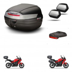 SHAD Side cases + rear trunk + brake light + 3p hardware + mounting hardware SH37 SH 37 SH35 ALUMINIUM KIT-246190