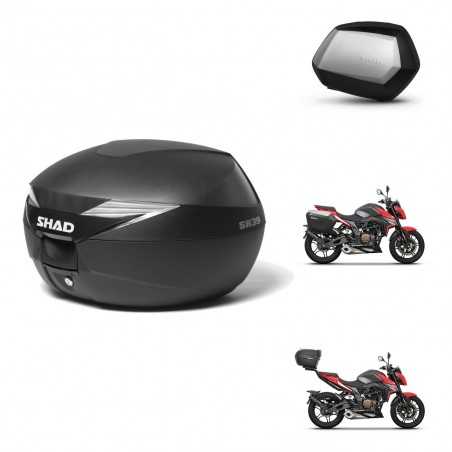 SHAD Maletas laterales + baul trasero herraje 3p montaje SH39 SH 39 SC SH35 PREMIUM KIT-247264