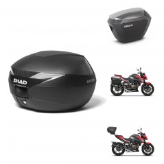 SHAD Maletas laterales + baul trasero herraje 3p montaje SH39 SH 39 SH23 ALU KIT-247265