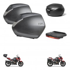 SHAD Baul trasero + maletas laterales luz de freno herraje 3p montaje SH36 SH 36 SH39 39 KIT-247267