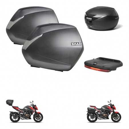 SHAD Rear trunk + side cases + brake light + 3p hardware + mounting hardware SH36 SH 36 SH39 SH 39 KIT-247267