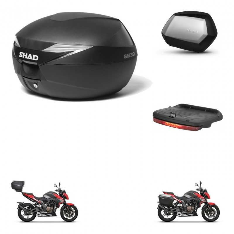 SHAD Side cases + rear trunk + brake light + 3p hardware + mounting hardware SH39 SH 39 SC SH35 PREMIUM KIT-247273