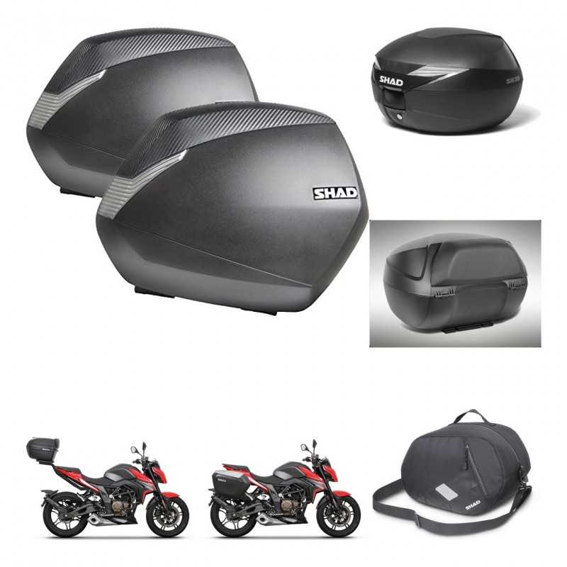 SHAD Rear trunk + side cases + accessories + 3p hardware + mounting hardware SH36 SH 36 SH39 SH 39 KIT-247275