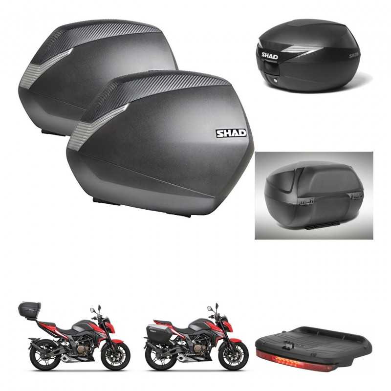 SHAD Baul trasero + maletas laterales accesorios herraje 3p montaje SH36 SH 36 SH39 39 KIT-247285
