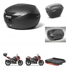 SHAD Side cases + rear trunk + accessories + 3p hardware + mounting hardware SH39 SH 39 SH23 ALU KIT-247292