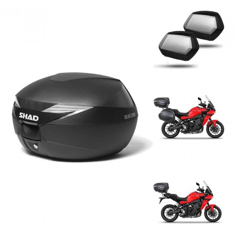 SHAD Maletas laterales + baul trasero herraje 3p montaje SH39 SH 39 SH35 ALUMINIUM KIT-247333