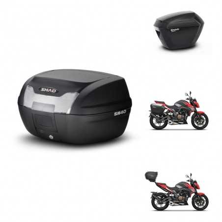 SHAD Maletas laterales + baul trasero herraje 3p montaje SH40 SH 40 2011 SH23 KIT-248411