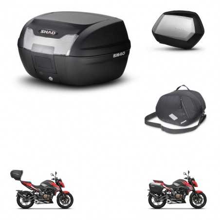 SHAD Maletas laterales + baul trasero bolsa interna herraje 3p montaje SH40 SH 40 2011 SC SH35 PREMIUM KIT-248415