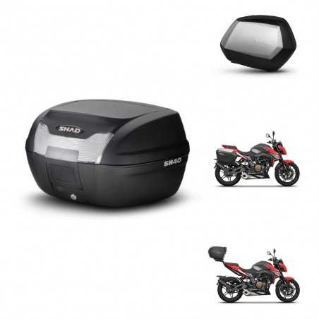 SHAD Side cases + rear trunk + 3p hardware + mounting hardware SH40 SH 40 2011 SC SH35 PREMIUM KIT-248416