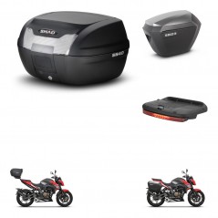 SHAD Side cases + rear trunk + brake light + 3p hardware + mounting hardware SH40 SH 40 2011 SH23 ALU KIT-248426