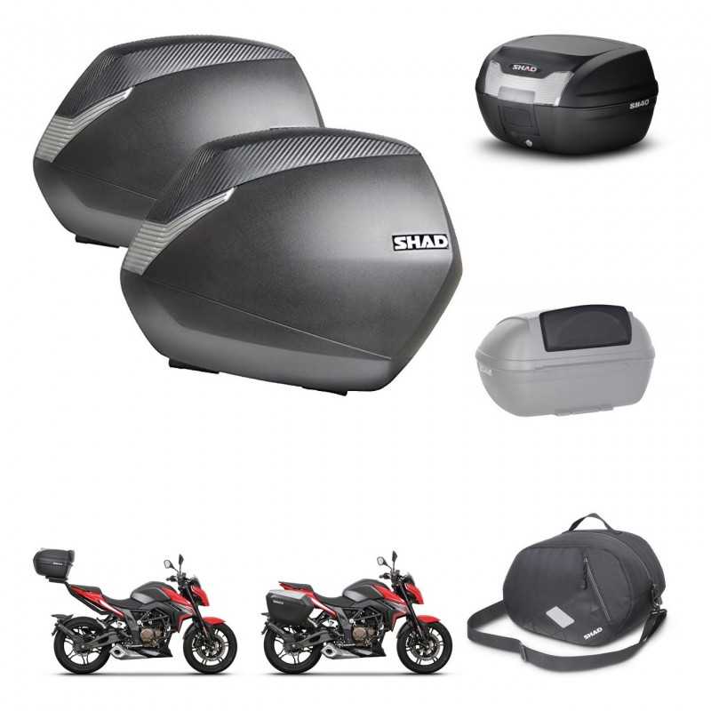 SHAD Rear trunk + side cases + accessories + 3p hardware + mounting hardware SH36 SH 36 SH40 SH 40 2011 KIT-248427