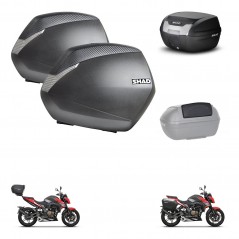 SHAD Rear trunk + side cases + passenger backrest + 3p hardware + mounting hardware SH36 SH 36 SH40 SH 40 2011 KIT-248428