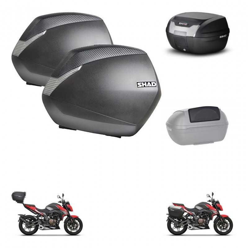 SHAD Baul trasero + maletas laterales respaldo de pasajero herraje 3p montaje SH36 SH 36 SH40 40 2011 KIT-248428