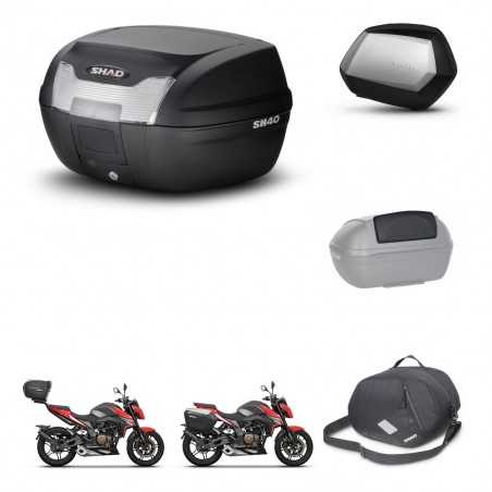 SHAD Maletas laterales + baul trasero accesorios herraje 3p montaje SH40 SH 40 2011 SC SH35 PREMIUM KIT-248433