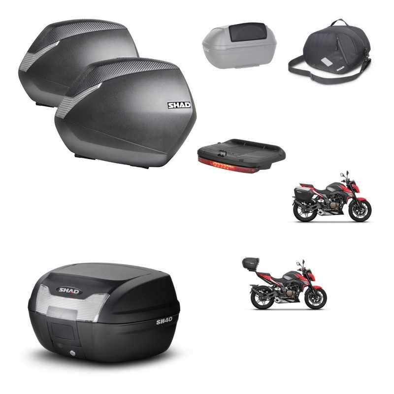 SHAD Rear trunk + side cases + accessories + 3p hardware + mounting hardware SH36 SH 36 SH40 SH 40 2011 KIT-248436