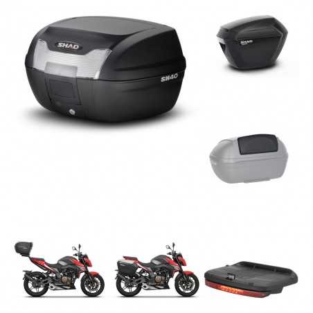 SHAD Maletas laterales + baul trasero accesorios herraje 3p montaje SH40 SH 40 2011 SH23 KIT-248438