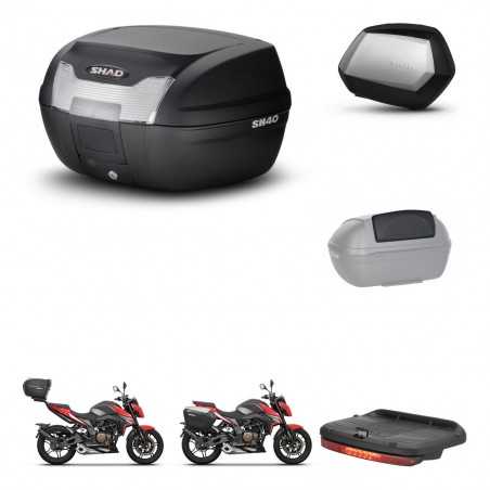 SHAD Maletas laterales + baul trasero accesorios herraje 3p montaje SH40 SH 40 2011 SC SH35 PREMIUM KIT-248443
