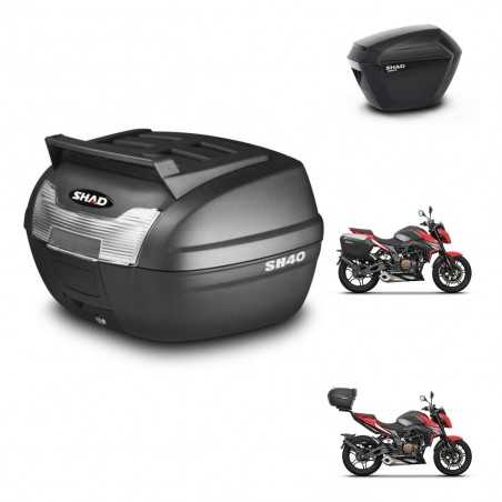 SHAD Maletas laterales + baul trasero herraje 3p montaje SH23 KIT-249563