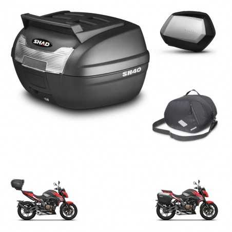 SHAD Maletas laterales + baul trasero bolsa interna herraje 3p montaje SC SH35 PREMIUM KIT-249567