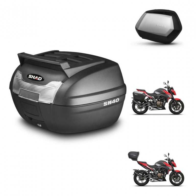 SHAD Maletas laterales + baul trasero herraje 3p montaje SC SH35 PREMIUM KIT-249568