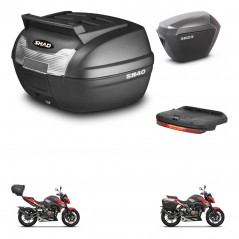 SHAD Side cases + rear trunk + brake light + 3p hardware + mounting hardware SH23 ALU KIT-249578