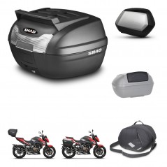 SHAD Maletas laterales + baul trasero accesorios herraje 3p montaje SC SH35 PREMIUM KIT-249585