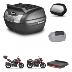 SHAD Maletas laterales + baul trasero accesorios herraje 3p montaje SC SH35 PREMIUM KIT-249595