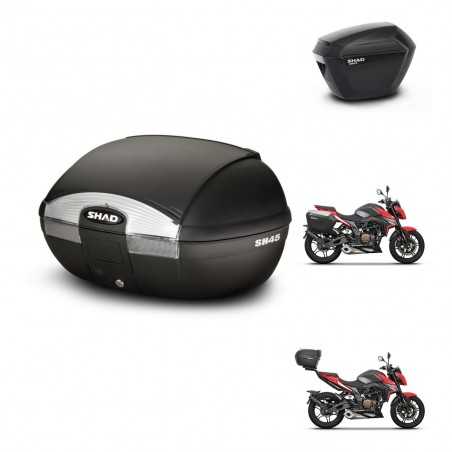 SHAD Maletas laterales + baul trasero herraje 3p montaje SH45 SH 45 SH23 KIT-251759