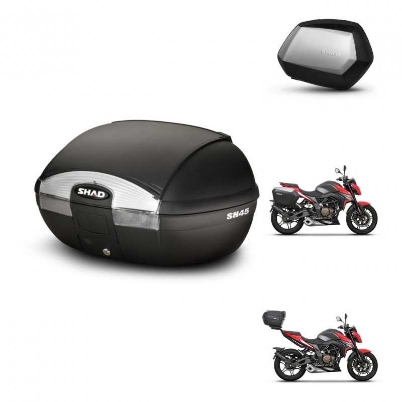 SHAD Side cases + rear trunk + 3p hardware + mounting hardware SH45 SH 45 SC SH35 PREMIUM KIT-251764