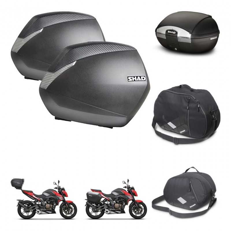 SHAD Baul trasero + maletas laterales accesorios herraje 3p montaje SH36 SH 36 SH45 45 KIT-251775
