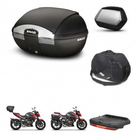 SHAD Side cases + rear trunk + accessories + 3p hardware + mounting hardware SH45 SH 45 SC SH35 PREMIUM KIT-251791