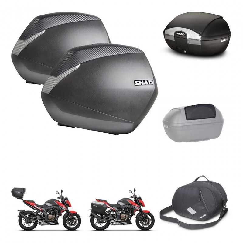 SHAD Baul trasero + maletas laterales accesorios herraje 3p montaje SH36 SH 36 SH45 45 KIT-251793