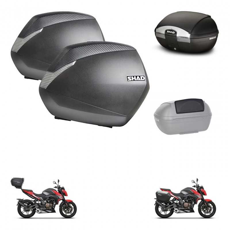 SHAD Baul trasero + maletas laterales respaldo de pasajero herraje 3p montaje SH36 SH 36 SH45 45 KIT-251794
