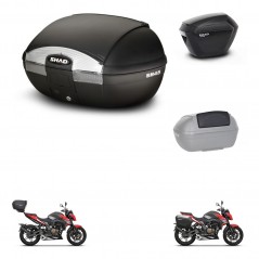 SHAD Side cases + rear trunk + passenger backrest + 3p hardware + mounting hardware SH45 SH 45 SH23 KIT-251795