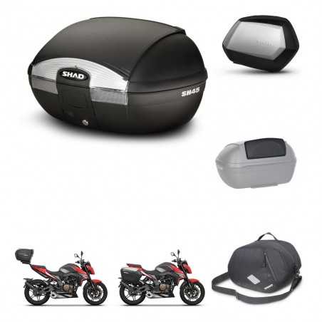 SHAD Maletas laterales + baul trasero accesorios herraje 3p montaje SH45 SH 45 SC SH35 PREMIUM KIT-251799