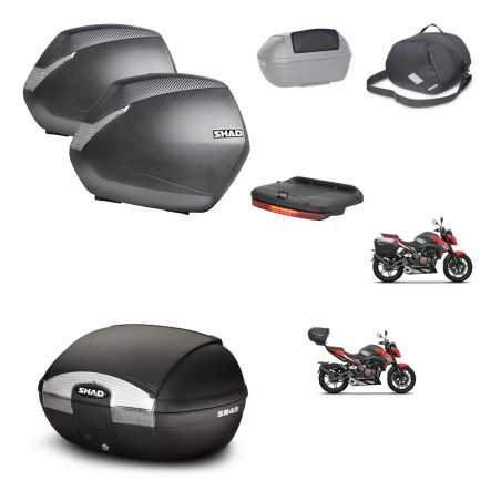 SHAD Baul trasero + maletas laterales accesorios herraje 3p montaje SH36 SH 36 SH45 45 KIT-251802