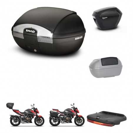SHAD Maletas laterales + baul trasero accesorios herraje 3p montaje SH45 SH 45 SH23 KIT-251804