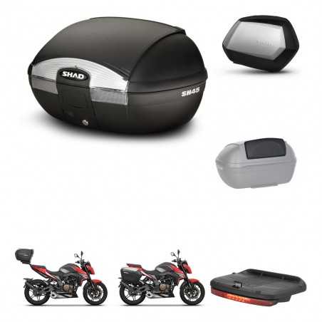 SHAD Maletas laterales + baul trasero accesorios herraje 3p montaje SH45 SH 45 SC SH35 PREMIUM KIT-251809