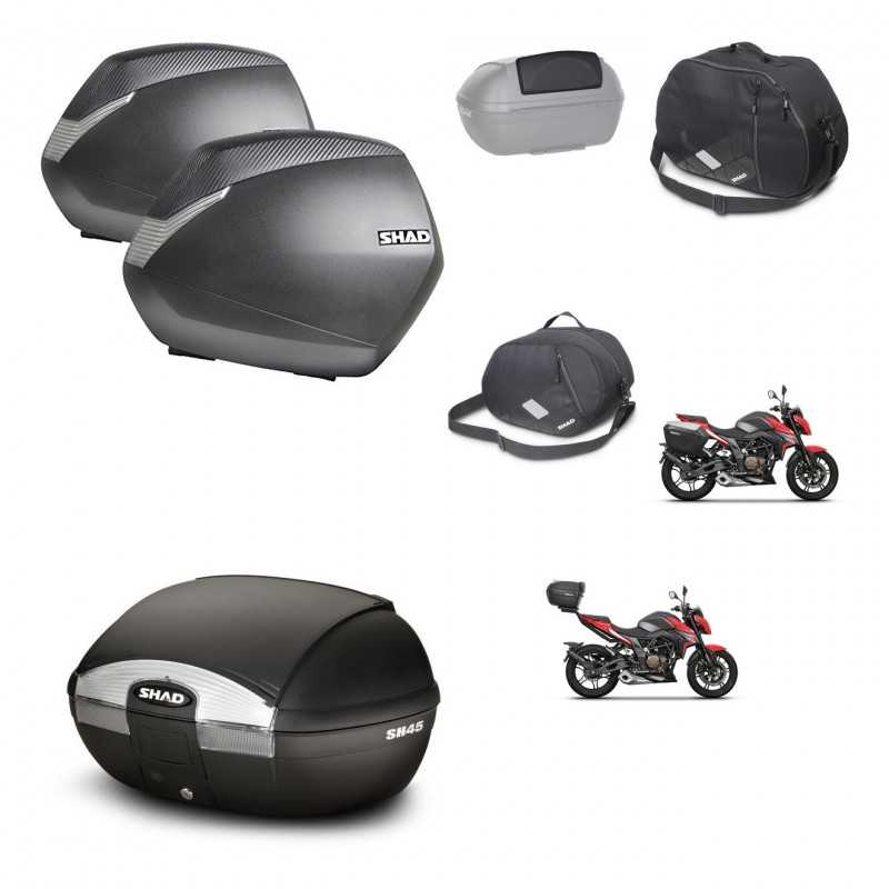 SHAD Baul trasero + maletas laterales accesorios herraje 3p montaje SH36 SH 36 SH45 45 KIT-251811