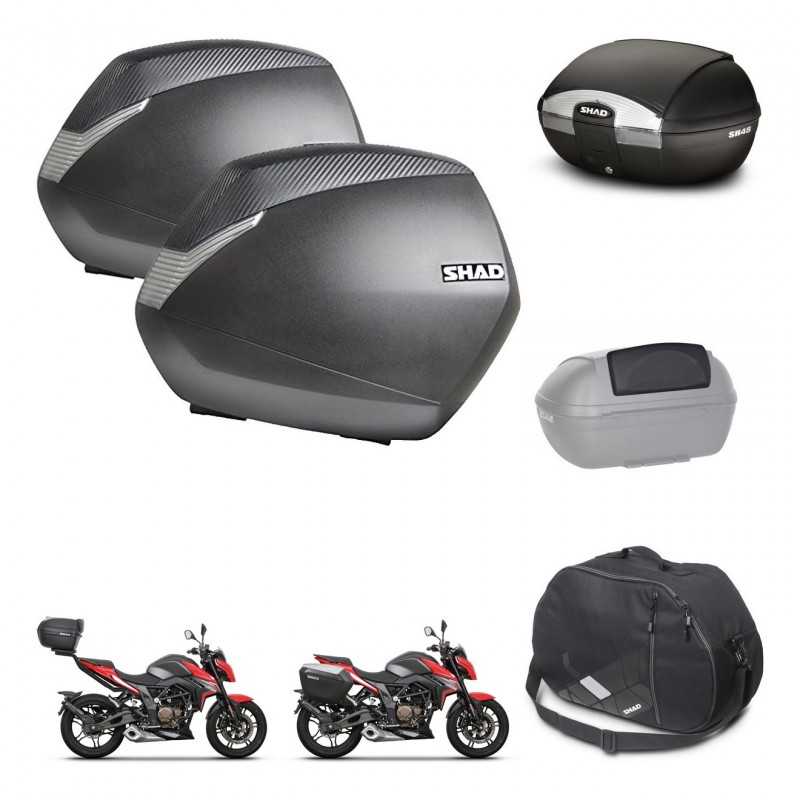 SHAD Baul trasero + maletas laterales accesorios herraje 3p montaje SH36 SH 36 SH45 45 KIT-251812