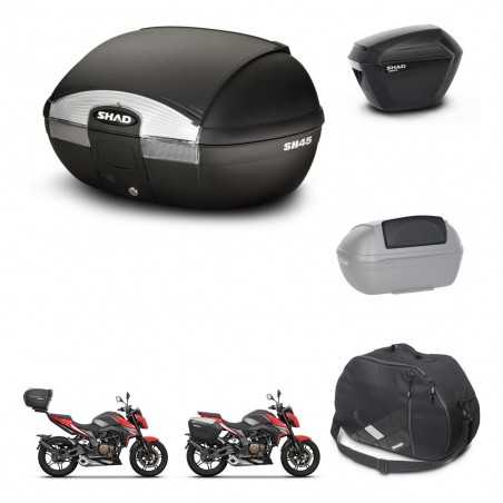 SHAD Maletas laterales + baul trasero accesorios herraje 3p montaje SH45 SH 45 SH23 KIT-251813