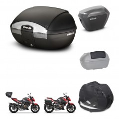 SHAD Side cases + rear trunk + accessories + 3p hardware + mounting hardware SH45 SH 45 SH23 ALU KIT-251819