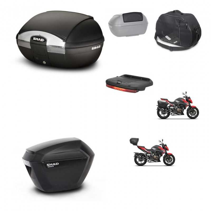 SHAD Side cases + rear trunk + accessories + 3p hardware + mounting hardware SH45 SH 45 SH23 KIT-251822